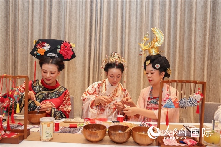 中國(guó)傳統(tǒng)文化展示。人民網(wǎng)記者任皓宇攝