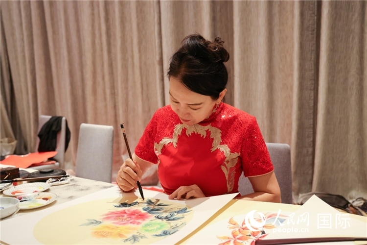 中國(guó)傳統(tǒng)文化展示。人民網(wǎng)記者任皓宇攝