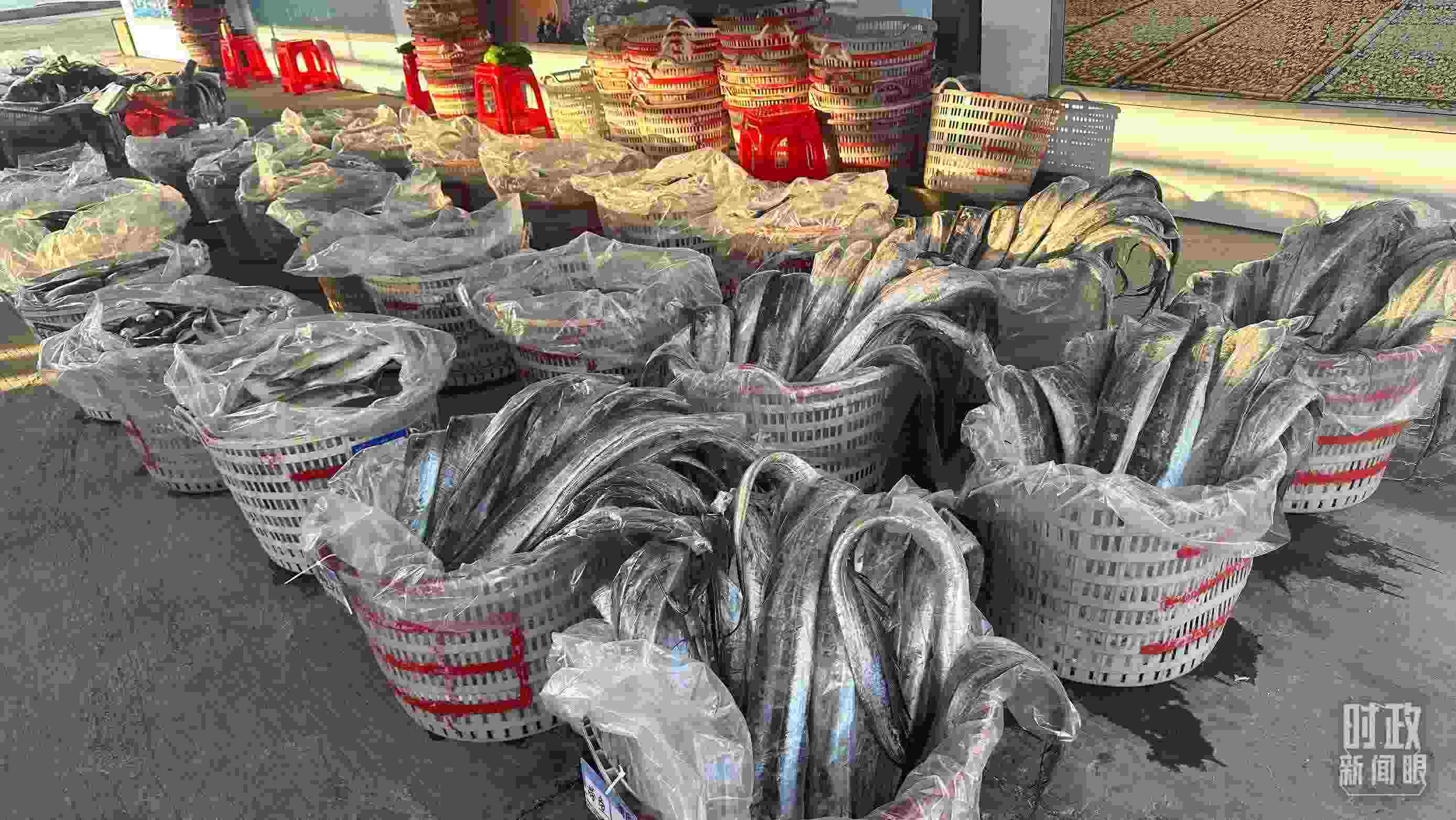 △澳角村的海產(chǎn)品。（總臺央視記者覃思拍攝）