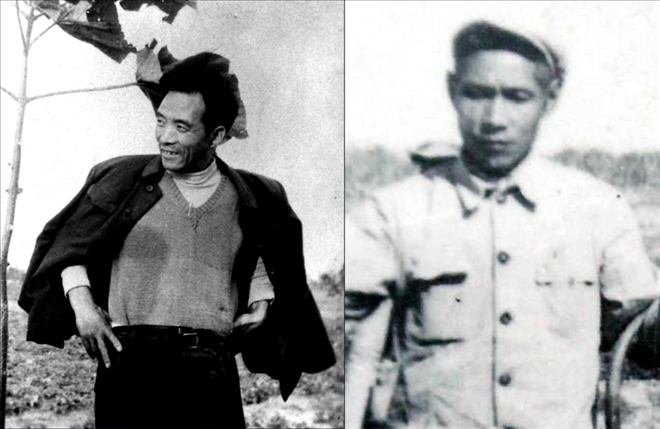 拼版照片：左圖為焦裕祿資料照片；右圖為谷文昌資料照片。