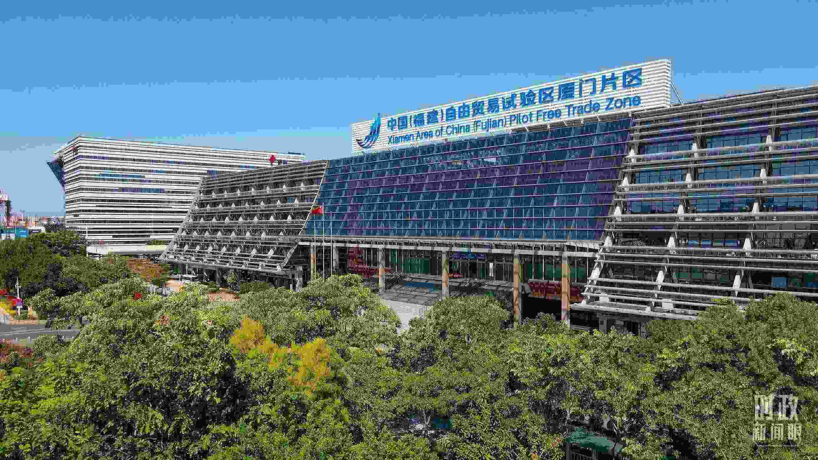 △中國（福建）自由貿(mào)易試驗區(qū)廈門片區(qū)。（總臺記者鄭皓拍攝）