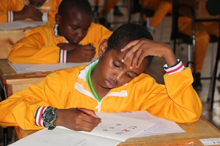 考場(chǎng)現(xiàn)場(chǎng)。埃格頓大學(xué)孔子學(xué)院供圖