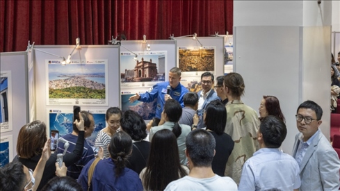 5月29日，“宇宙·金磚國家”圖片巡回展在北京舉辦，活動現(xiàn)場吸引了眾多中國觀眾。北京俄羅斯文化中心供圖