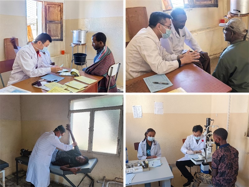 中國第17批援厄立特里亞醫(yī)療隊(duì)在科倫醫(yī)院開展巡診活動(dòng)。中國第17批援厄立特里亞醫(yī)療隊(duì)供圖