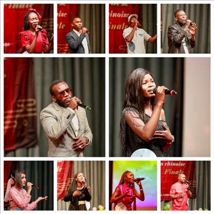 參與決賽的歌手。中國石油非洲公司供圖