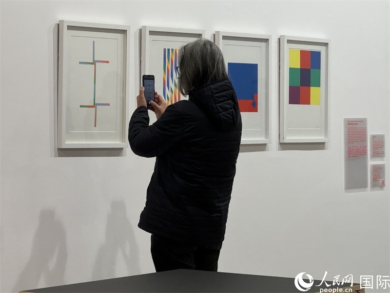 11月8日，觀眾在“瑞士經(jīng)典設(shè)計展”作品前駐足欣賞。人民網(wǎng) 謝瑩攝 