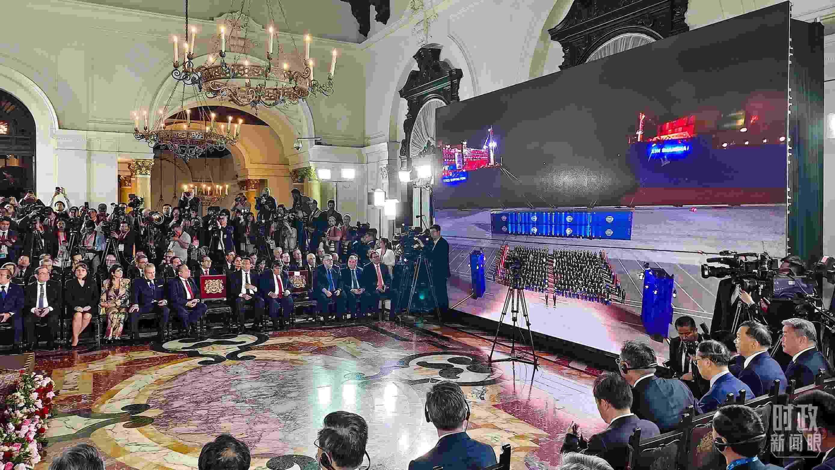 錢凱港開港儀式現(xiàn)場。（總臺央視記者韓銳拍攝）