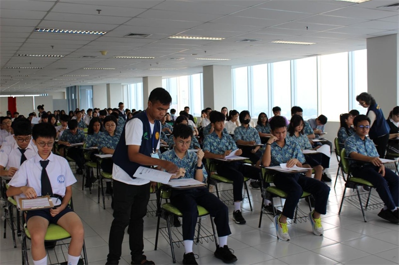 考試現(xiàn)場。印尼雅加達(dá)華文教育協(xié)調(diào)機構(gòu)供圖