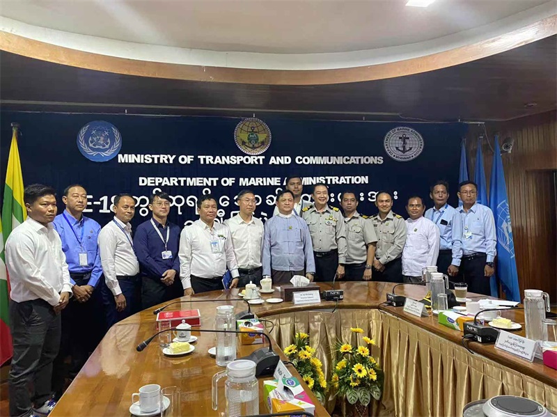 緬甸第18屆國家級港口設(shè)施安全聯(lián)合演習(xí)頒獎(jiǎng)儀式現(xiàn)場。中緬油氣管道公司供圖