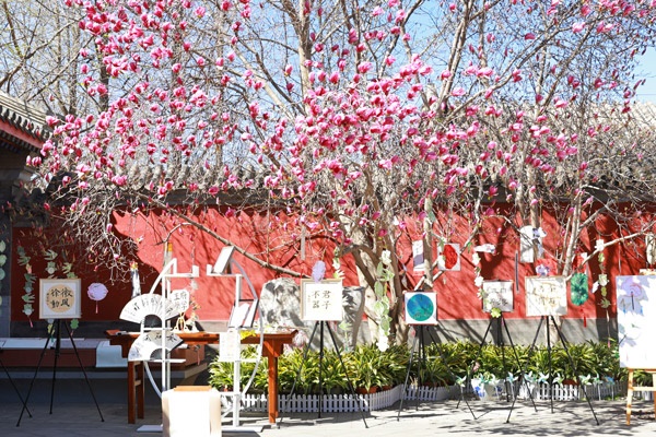 翰墨書韻展區(qū)的書法展品。府學(xué)胡同小學(xué)供圖