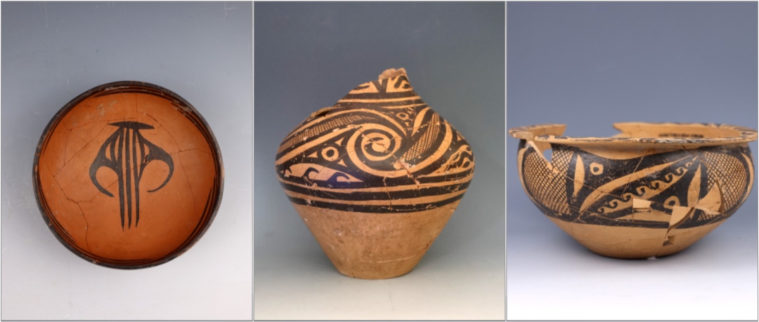 甘肅臨洮寺洼遺址出土的馬家窯類型彩陶。全國十大考古新發(fā)現(xiàn)活動(dòng)辦公室供圖