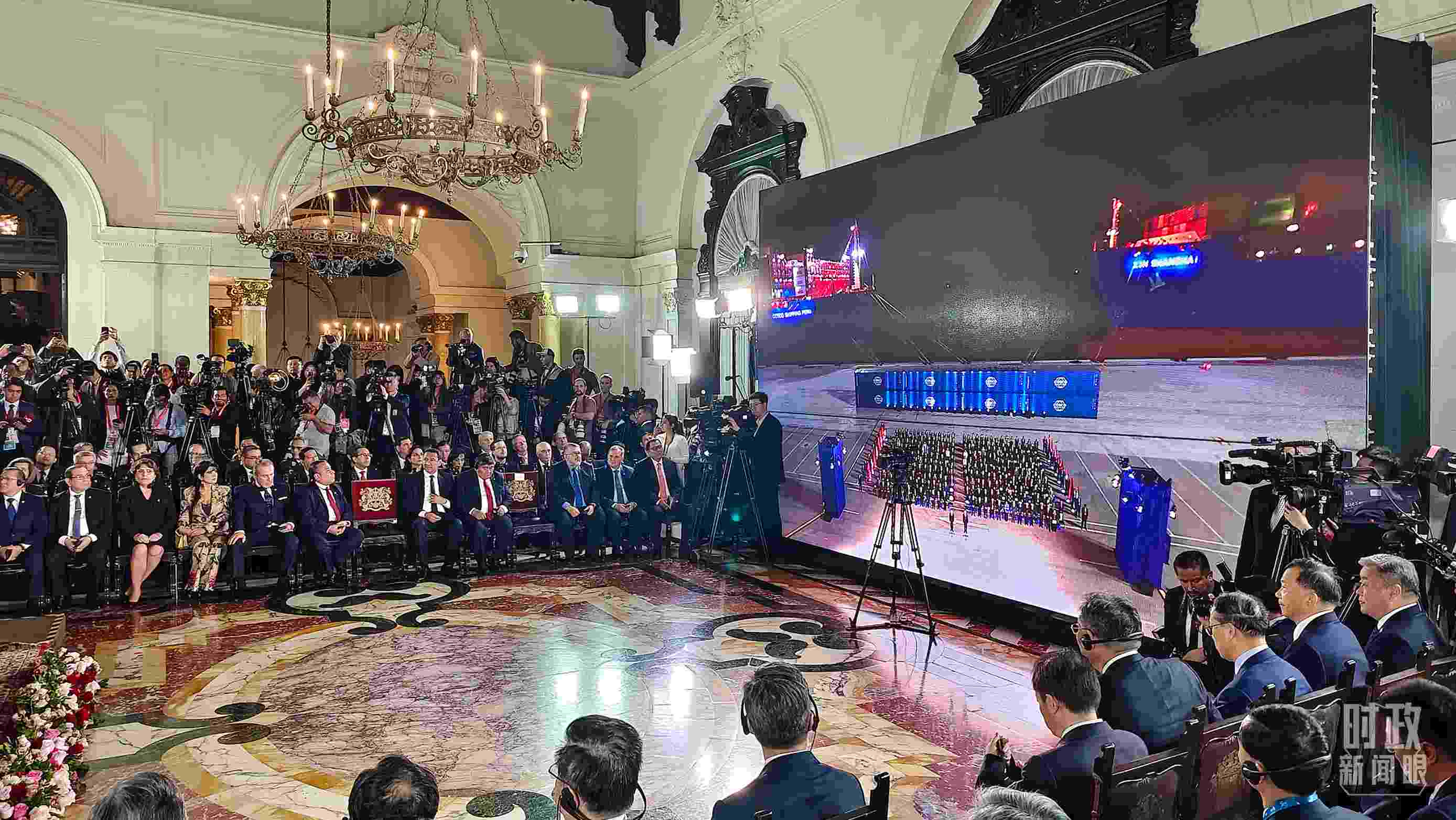 錢凱港開港儀式現(xiàn)場。（總臺央視記者韓銳拍攝）