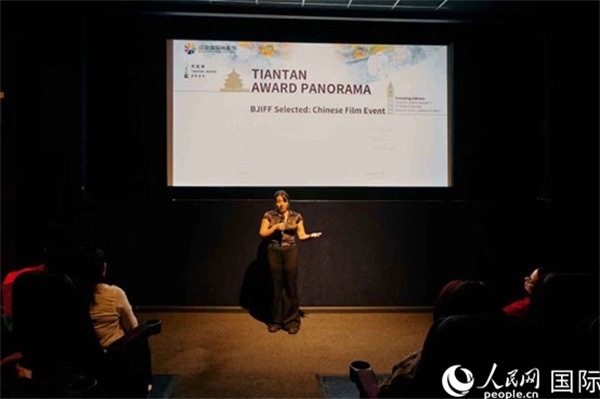 天壇映像全球巡展·倫敦站放映現(xiàn)場。楊浩鵬攝