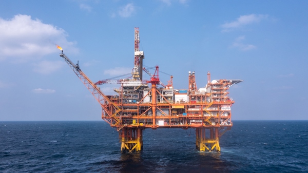 我國首個海上CCUS項目設施恩平15-1平臺。受訪者供圖